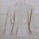 Vintage Cable Knit Jumper with Embroidery in White S 4