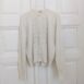 Vintage Chatelaine Orlon Cardigan with Pearls Application in Ecru OneSize 3