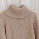 Vintage Delicate Cable Knit Jumper in Nude S 3b