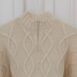 Vintage Handmade Cable Knit Jumper in Creme OneSize 3