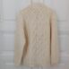 Vintage Handmade Cable Knit Jumper in Creme OneSize 4