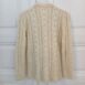 Vintage Handmade Fisherman Knit Jumper in Creme S 4