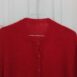 Vintage Handmade Red Fuzzy Cardigan OneSize 2