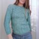 Vintage Handmade Structured Fisherman Knit Jumper in Vintage Blue XS 2