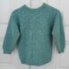 Vintage Handmade Structured Fisherman Knit Jumper in Vintage Blue XS 3