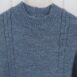 Vintage Jumper in Medium Blue with Cable Knit Details S 3