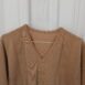 Vintage Jumper with Pointelle Knit Details in Beige M 3