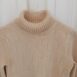 Vintage Jumper with honeycomb knit pattern in Pastel Yellow XS 3