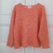 Vintage Pointelle Knit Jumper in Apricot OneSize 2