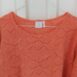 Vintage Pointelle Knit Jumper in Apricot OneSize 4