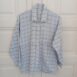 vtg light blue flannel shirt front