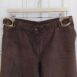 Vintage Brown Suede Leather Flare Bell Bottom Trousers M detail 1