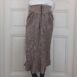 Vintage Mid Length Plissee Skirt in Metallic Beige 25“ 1