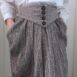 Vintage Mid Length Plissee Skirt in Metallic Beige 25“ 3