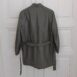 Vintage Monpel Leather Coat in Khaki OneSize 4