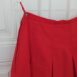 Vintage Pleated Twill Mini Skirt in Red 27“ 3