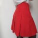 Vintage Pleated Twill Mini Skirt in Red 27“c