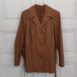 Vintage Ruffo Leather Coat in Creme S 3