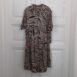 Vintage Two-Piece with Animal Pattern in Gold & Brown OneSize both 2