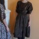 Vintage Two-Piece with Stripes Brown S 2