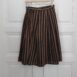 Vintage Two-Piece with Stripes Brown S skirt back