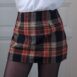 y2k Mini Plaid Skirt XS 1