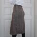 40s Herringbone Wool Skirt with Pleats 32 25“ Rêvelance 3