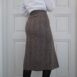 40s Herringbone Wool Skirt with Pleats 32 25“ Rêvelance 4