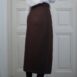 80s Pure Wool Midi Pencil Skirt with Belt Button Closure and Slit S 26“ 3