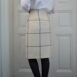 80s marus Gingham Pure Wool Midi Skirt 31“ Rêvelance 3