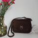 Rêvelance Vintage Bags Suede Saddle Bag Brown 00027