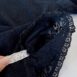 Rêvelance Vintage Lingerie Black Lace Teddy Sleeves Mockneck 00091