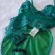 Rêvelance Vintage Lingerie Moire Lace Teddy Smaragd USA made 00135