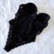 Rêvelance Vintage Lingerie Selmark Lace Teddy Black 00158