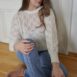 Rêvelance Vintage Pointelle Knit Jumper Pearls2