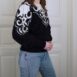 Vintage Angora Wool Jumper with Fleur de Lys Pattern M Rêvelance 3