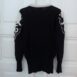 Vintage Angora Wool Jumper with Fleur de Lys Pattern M Rêvelance back