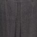 Vintage Grey Striped Wool Midi Skirt with Pleats 31“ Rêvelance detail