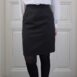 Vintage STEFANEL Pure Wool Classic Grey Pencil Skirt 26“ Rêvelance 1