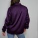 Rêvelance Vintage 70s Silk Blouse Purple Quilted Knot Detail00030