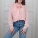 Rêvelance Vintage Silk Blouse Pastel Rose Arianna Milano 00005