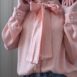 Rêvelance Vintage Silk Blouse Pastel Rose Arianna Milano 00006