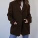 Rêvelance Vintage Stones Pure Wool Plaid Jacket brown closed