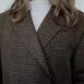 Rêvelance Vintage Stones Pure Wool Plaid Jacket brown detail 2