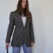 Rêvelance Vintage Wool Plaid Jacket closed