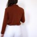 Rêvelance Vintage 70s Dagger Collar Single Stitch Longsleeve 70s Jersey Brown 00003