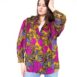 Rêvelance Vintage 80s Hawaiian Shirt Tropical Floral Puff Sleeve Blouse 00003