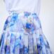 Rêvelance Vintage 80s Pleated Skirt Crazy Pattern Plissee Skirt Pastel Blue 00004