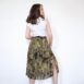 Rêvelance Vintage 80s Pleated Skirt Earthy Tones 80s Midi Skirt Plissee Pleats Slits 00004