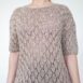 Rêvelance Vintage Boho Summer Knit Handmade Sweater Pointelle Knit Greige 00003